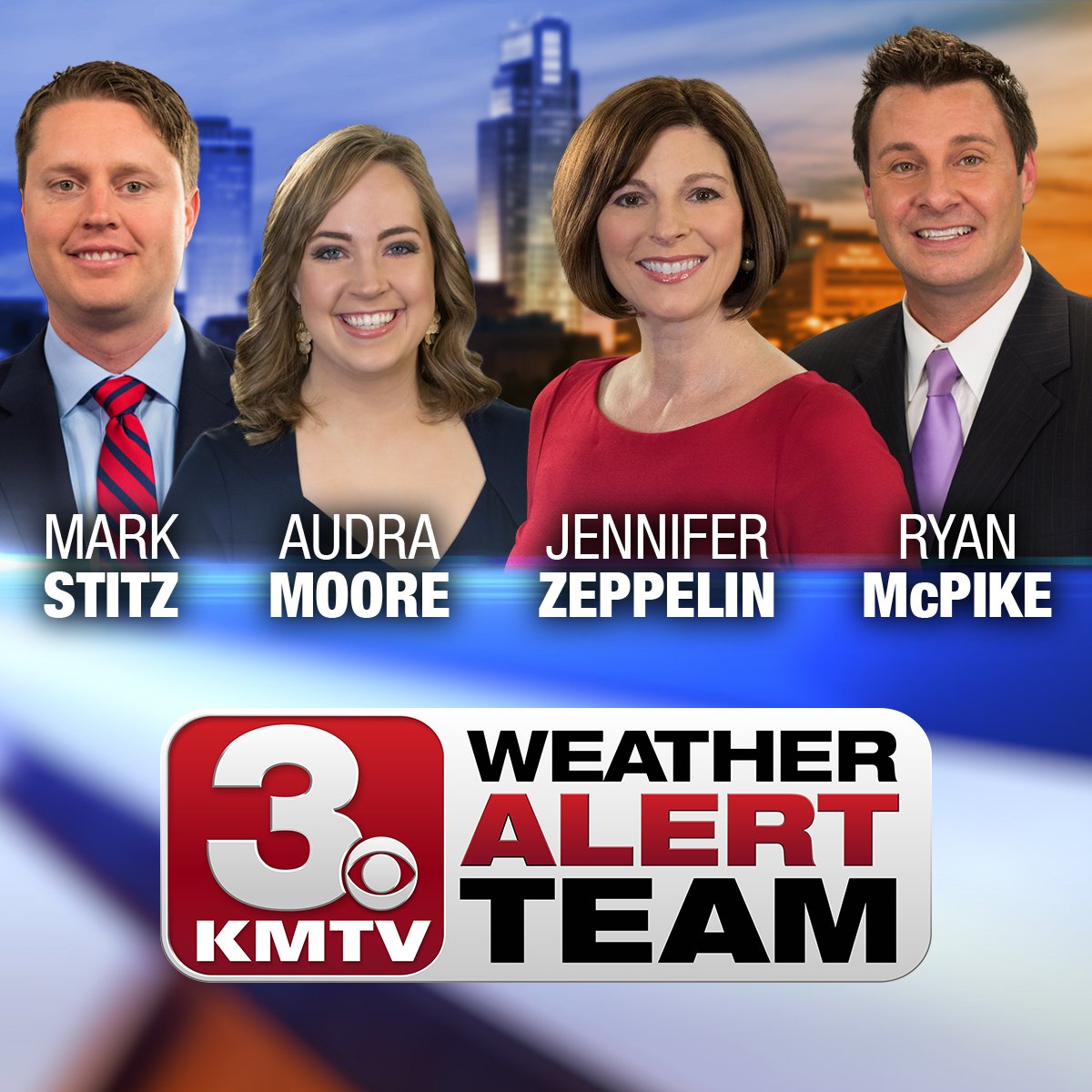 various weathercasters from kmtv